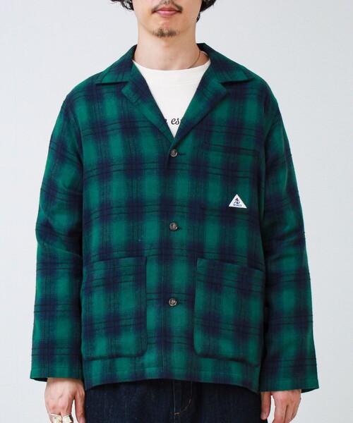 GEVACO(ゲバコ)の「【GEVACO/ゲバコ】カイキンシャツ(シャツ/ブラウス・メンズ・ブラウン系その他/インディゴブルー/グリーン系その他・L/M)」の4枚目の写真
