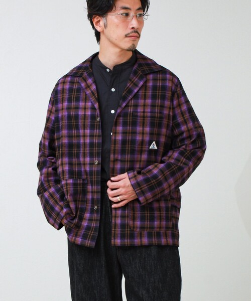 GEVACO(ゲバコ)の「【GEVACO/ゲバコ】カイキンシャツ(シャツ/ブラウス・メンズ・ブラウン系その他/インディゴブルー/グリーン系その他・L/M)」の6枚目の写真