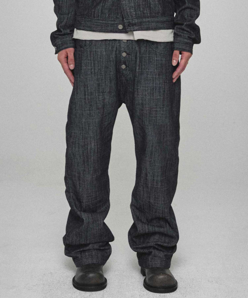 KICHUL(キチョル)の「生デニムストレートパンツ(ブラック)(デニムパンツ・レディース・その他・SMALL/MEDIUM/LARGE)」の2枚目の写真