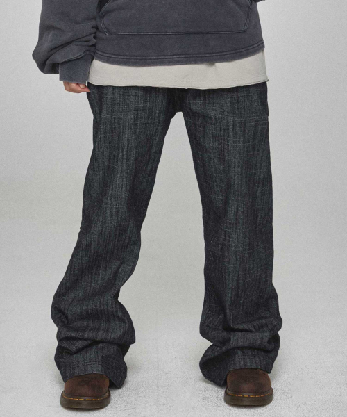 KICHUL(キチョル)の「生デニムストレートパンツ(ブラック)(デニムパンツ・レディース・その他・SMALL/MEDIUM/LARGE)」の4枚目の写真