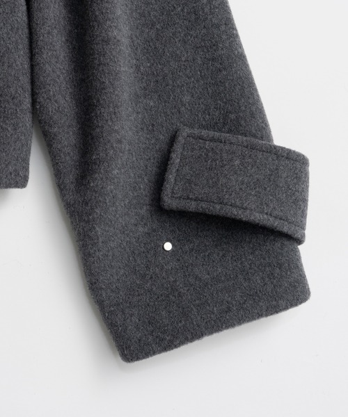 PRANK PROJECT（プランクプロジェクト）の「【2026Winter Pre-Order】スタンドカラーショートコート / Stand Collar Short Coat（その他アウター・レディース・グレイッシュベージュ/グレー/ブラック・FREE）」の16枚目の写真