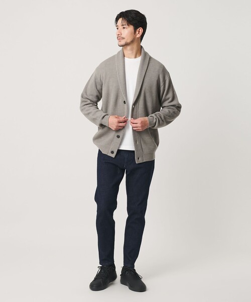 BEAUTY&YOUTH UNITED ARROWS(ビューティーアンドユースユナイテッドアローズ)の「【WEB限定 WARDROBE SMART】ウォッシャブル ショールカラー カーディガン(カーディガン/ボレロ・メンズ・ライトグレー/ブラック/ダークグレー・S/M/L/XL)」の19枚目の写真
