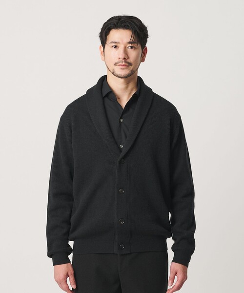 BEAUTY&YOUTH UNITED ARROWS(ビューティーアンドユースユナイテッドアローズ)の「【WEB限定 WARDROBE SMART】ウォッシャブル ショールカラー カーディガン(カーディガン/ボレロ・メンズ・ライトグレー/ブラック/ダークグレー・S/M/L/XL)」の12枚目の写真