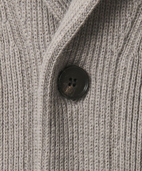 BEAUTY&YOUTH UNITED ARROWS(ビューティーアンドユースユナイテッドアローズ)の「【WEB限定 WARDROBE SMART】ウォッシャブル ショールカラー カーディガン(カーディガン/ボレロ・メンズ・ライトグレー/ブラック/ダークグレー・S/M/L/XL)」の5枚目の写真