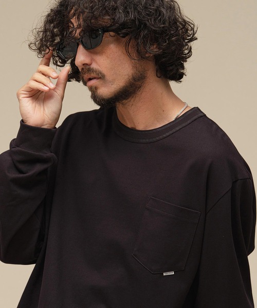 THEOREM(セオレム)の「mlt5882-Flag Label Poketed LS Tee ポケロンTシャツ(TRM-2624016)(Tシャツ/カットソー・メンズ・ホワイト/チャコール/ブラック/ブラウン・M/L/XL)」の7枚目の写真