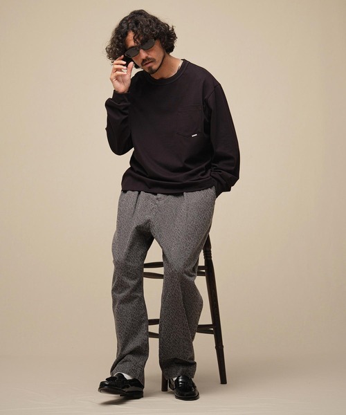 THEOREM(セオレム)の「mlt5882-Flag Label Poketed LS Tee ポケロンTシャツ(TRM-2624016)(Tシャツ/カットソー・メンズ・ホワイト/チャコール/ブラック/ブラウン・M/L/XL)」の9枚目の写真