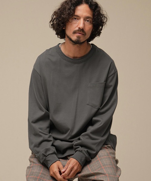 THEOREM(セオレム)の「mlt5882-Flag Label Poketed LS Tee ポケロンTシャツ(TRM-2624016)(Tシャツ/カットソー・メンズ・ホワイト/チャコール/ブラック/ブラウン・M/L/XL)」の11枚目の写真