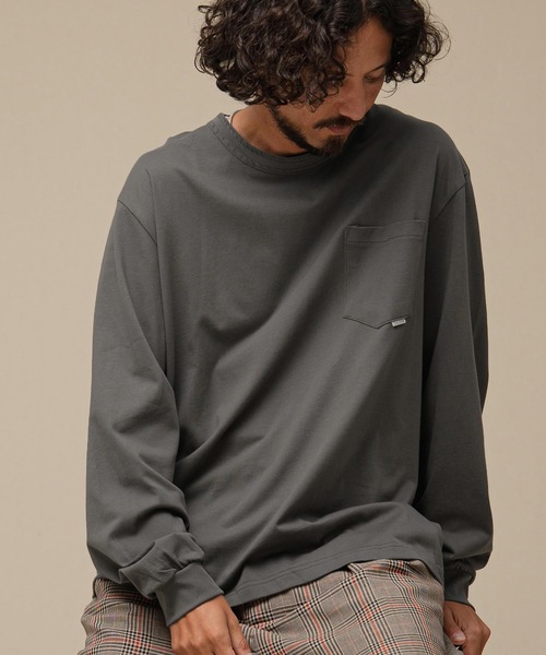 THEOREM(セオレム)の「mlt5882-Flag Label Poketed LS Tee ポケロンTシャツ(TRM-2624016)(Tシャツ/カットソー・メンズ・ホワイト/チャコール/ブラック/ブラウン・M/L/XL)」の12枚目の写真