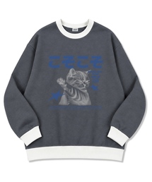 リブリオロン オーバーサイズ 厚手裏毛 リンガー スウェットTシャツ 2カラー