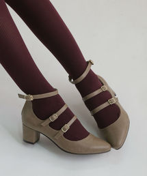 Noubel Voug Relax | Noubel Voug Relax(ヌーベル　ヴォーグ リラックス)/多重ベルトアンクルストラップパンプス(パンプス)