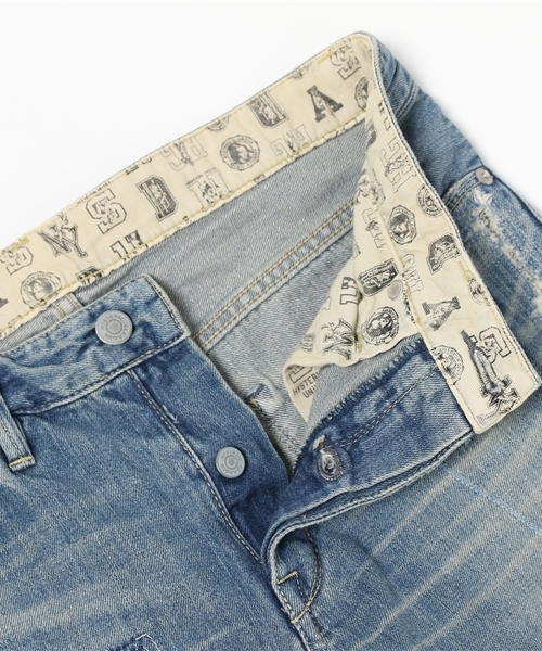 HYSTERIC GLAMOUR（ヒステリックグラマー）の「PSR加工デニム 九分丈スリムPT（デニムパンツ・レディース・インディゴブルー・XX-SMALL/X-SMALL/SMALL/MEDIUM）」の7枚目の写真