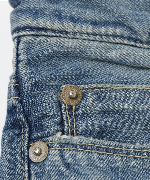 HYSTERIC GLAMOUR（ヒステリックグラマー）の「PSR加工デニム 九分丈スリムPT（デニムパンツ・レディース・インディゴブルー・XX-SMALL/X-SMALL/SMALL/MEDIUM）」の5枚目の写真