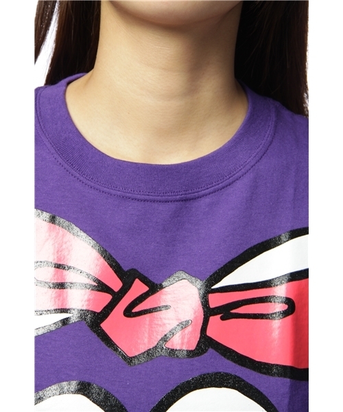 GERLAN JEANS（ガーランジーンズ）の「GERLAN JEANS　ｱｲｽｸﾘｰﾑTｼｬﾂ（Tシャツ/カットソー・レディース・ピンク/パープル・MEDIUM）」の6枚目の写真