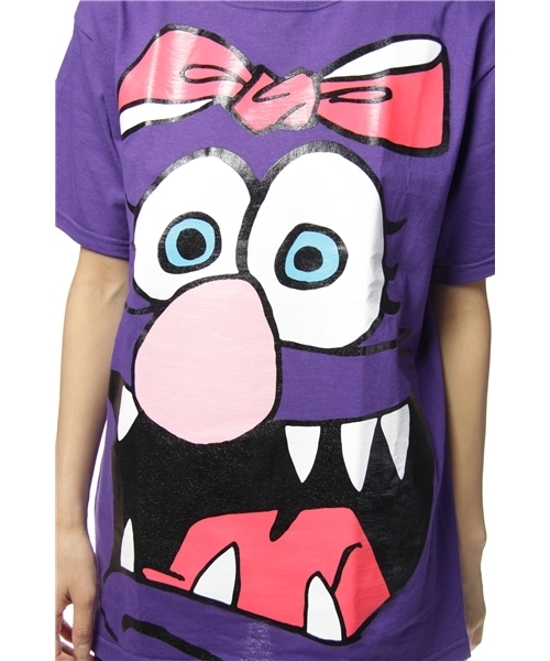 GERLAN JEANS（ガーランジーンズ）の「GERLAN JEANS　ｱｲｽｸﾘｰﾑTｼｬﾂ（Tシャツ/カットソー・レディース・ピンク/パープル・MEDIUM）」の4枚目の写真