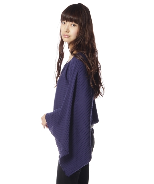 【Demi-Luxe BEAMS】2022AW＊トリミングケープコート　ポンチョ Demi-Luxe BEAMS（デミルクス ビームス）の「Demi-Luxe BEAMS