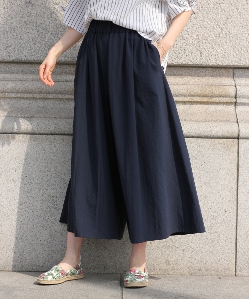 GLOBAL WORK（グローバルワーク）の「ギャザーマキシスカーチョ/758061（その他パンツ・レディース・ブルー/ピンク/ダークブルー/イエロー/ブラック/ベージュ/ライトグレー/ホワイト・FREE）」の7枚目の写真