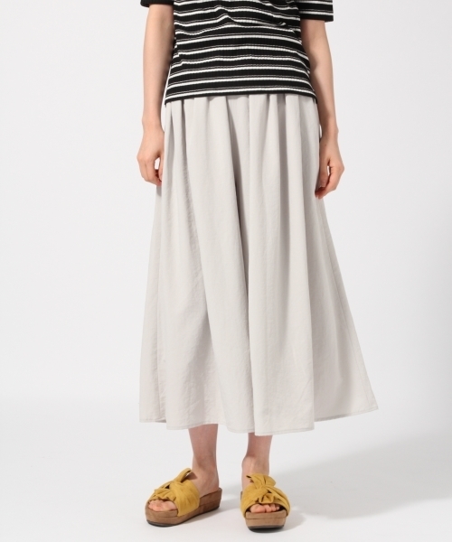 GLOBAL WORK（グローバルワーク）の「ギャザーマキシスカーチョ/758061（その他パンツ・レディース・ブルー/ピンク/ダークブルー/イエロー/ブラック/ベージュ/ライトグレー/ホワイト・FREE）」の4枚目の写真