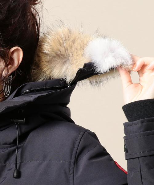 CANADA GOOSE（カナダグース）の「＜CANADA GOOSE（カナダグース）＞SHELBURNE（シェルバーン）パーカ :（ダウンジャケット/コート・レディース・ブラック/ネイビー・SMALL/MEDIUM）」の9枚目の写真