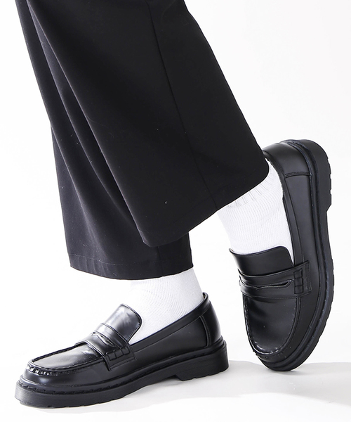 WEGO（ウィゴー）の「WEGO/コインローファー（ローファー・メンズ・ブラック/ブラウン・LARGE/MEDIUM/SMALL）」の6枚目の写真