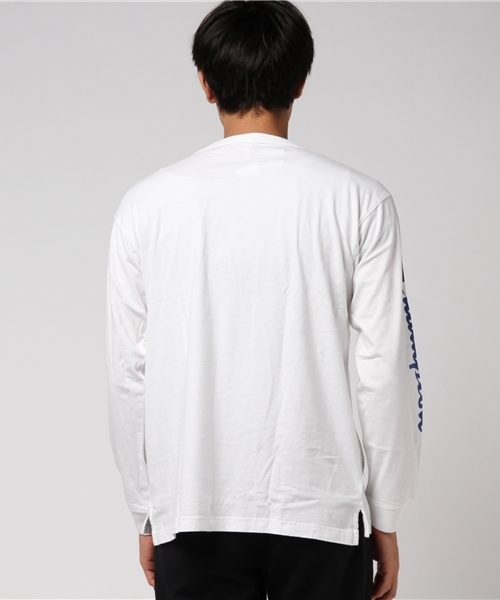 Champion(チャンピオン)の「スクリプトロゴビッグTシャツ(Tシャツ/カットソー・メンズ・ネイビー/ホワイト/ブラック・X-LARGE/SMALL/LARGE/MEDIUM)」の5枚目の写真