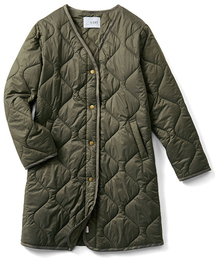 IEDIT | 軽やかなのにあったか　サーモライト（Ｒ）中わた使用のこなれインナーコート＜カーキ＞/キルティングジャケット　(その他アウター)