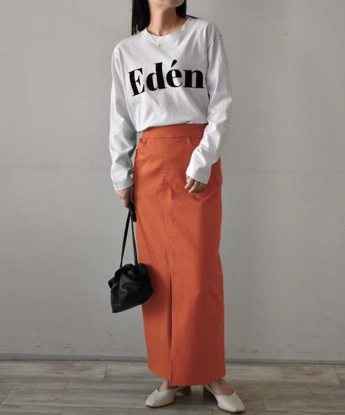 BLAMINK チノスリットスカート RANAN スカート チノライクフロントスリットタイトスカート