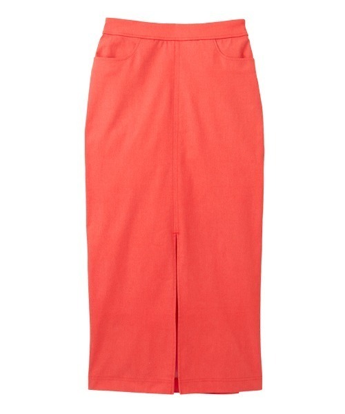 RANAN(ラナン)の「チノライクフロントスリットタイトスカート(スカート・レディース・カーキ/ベージュ/ネイビー/ブラック/グリーン/ベージュ系その他/オレンジ・L/M/S/LL)」の8枚目の写真