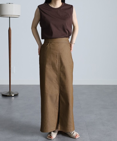 RANAN（ラナン）の「チノライクフロントスリットタイトスカート