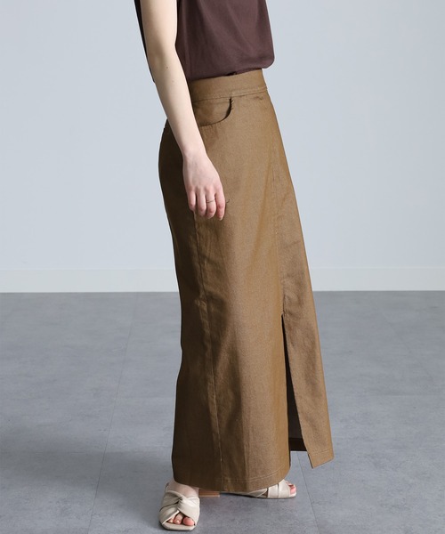 RANAN（ラナン）の「チノライクフロントスリットタイトスカート