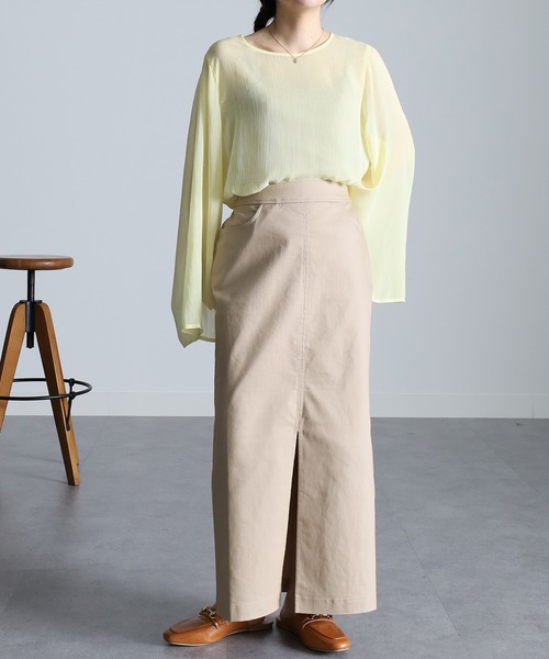 ラナンさま専用 RANAN（ラナン）の「チノライクフロントスリットタイトスカート