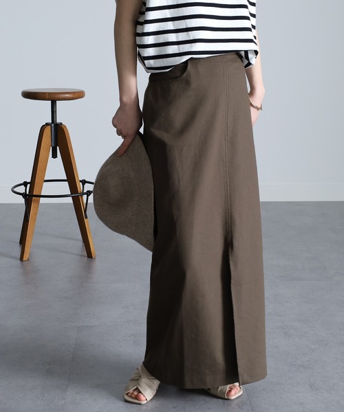 RANAN（ラナン）の「チノライクフロントスリットタイトスカート