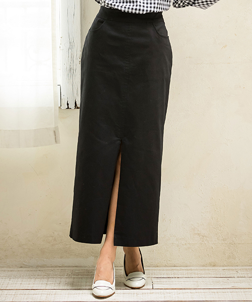 RANAN（ラナン）の「チノライクフロントスリットタイトスカート