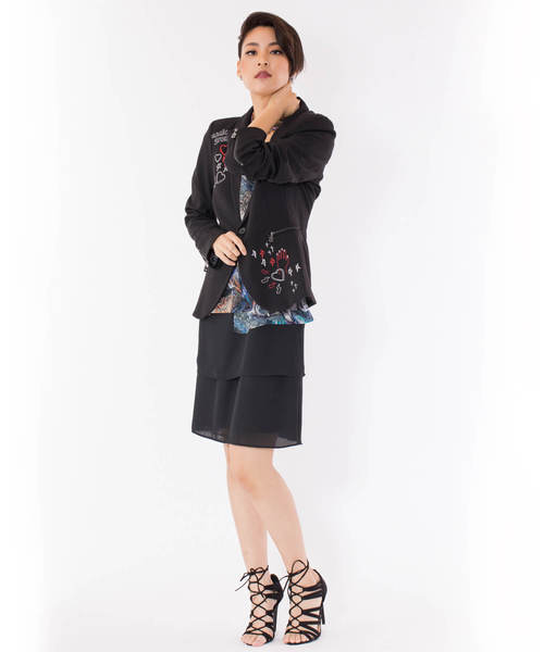 アウタージャケット　デシグアル　XL Desigual（デシグアル） ブルゾン アウター パッチ付きフード
