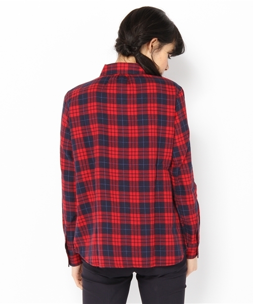 CIAOPANIC TYPY（チャオパニックティピー）の「コットンチェックカシュクールシャツ（シャツ/ブラウス・レディース・レッド/ブルー・FREE）」の4枚目の写真