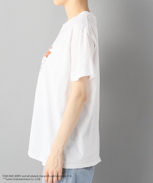 SLOBE citron.（スローブシトロン）の「SLOBE citron.×GOOD ROCK SPEED 別注トム＆ジェリーTシャツ◆（Tシャツ/カットソー・レディース・ホワイト・FREE）」の3枚目の写真