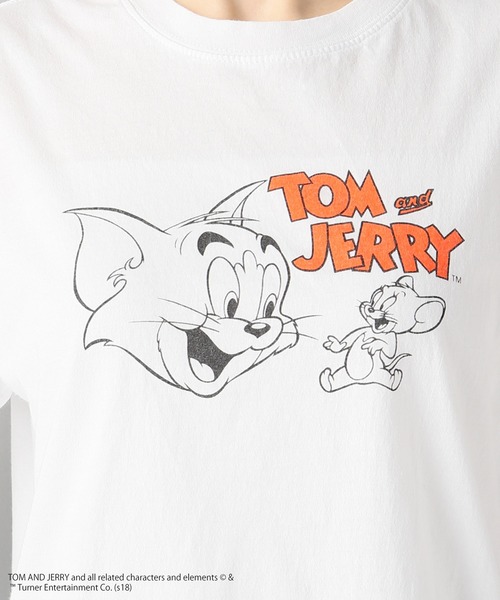 SLOBE citron.（スローブシトロン）の「SLOBE citron.×GOOD ROCK SPEED 別注トム＆ジェリーTシャツ◆（Tシャツ/カットソー・レディース・ホワイト・FREE）」の5枚目の写真