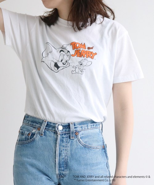 SLOBE citron.（スローブシトロン）の「SLOBE citron.×GOOD ROCK SPEED 別注トム＆ジェリーTシャツ◆（Tシャツ/カットソー・レディース・ホワイト・FREE）」の12枚目の写真