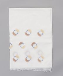 gredecana（グリデカナ）の「gredecana/Hidamari fringeストール ホワイト（ストール/ショール）」