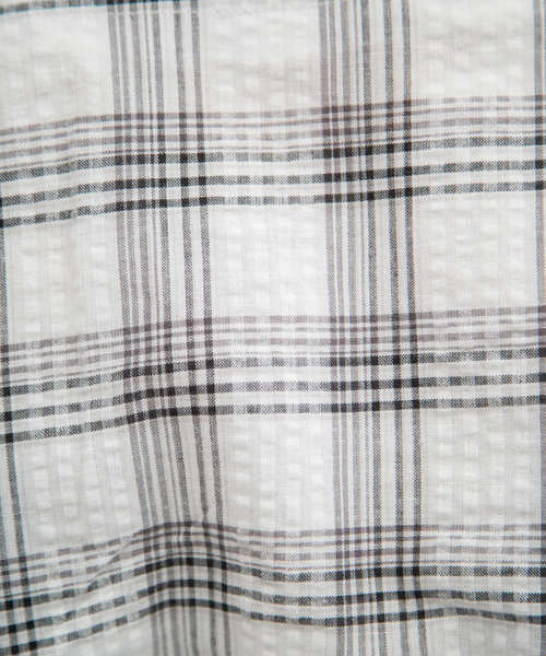 OLIVE des OLIVE(オリーブデオリーブ)の「ボリューム袖チェック柄ワンピース(シャツワンピース・レディース・ホワイト/グリーン/パープル・FREE)」の13枚目の写真