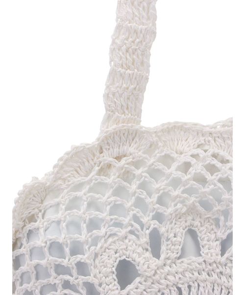 merry jenny（メリージェニー）の「クロシェトートbag（トートバッグ・レディース・オフホワイト/ブラック・FREE）」の11枚目の写真