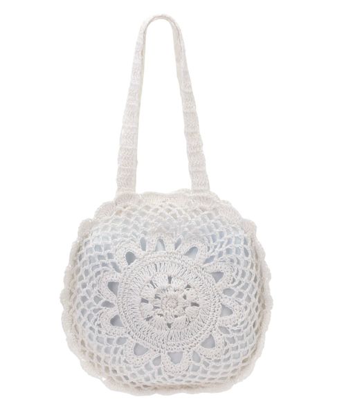 merry jenny（メリージェニー）の「クロシェトートbag（トートバッグ・レディース・オフホワイト/ブラック・FREE）」の10枚目の写真