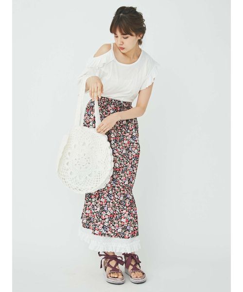 merry jenny（メリージェニー）の「クロシェトートbag（トートバッグ・レディース・オフホワイト/ブラック・FREE）」の13枚目の写真