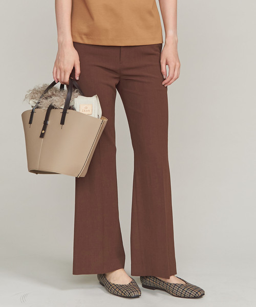 BEAUTY&YOUTH UNITED ARROWS(ビューティーアンドユースユナイテッドアローズ)の「BY ツイルフレアパンツ ◆(その他パンツ・レディース・ブラウン/ブラック・MEDIUM/SMALL)」の2枚目の写真