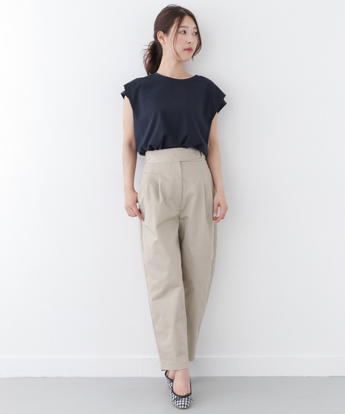 ITEMS URBANRESEARCH(アイテムズ アーバンリサーチ)の「ドルマンプルオーバー(Tシャツ/カットソー・レディース・カーキ/イエロー/オフホワイト/ネイビー・FREE)」の6枚目の写真