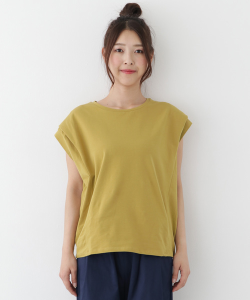 ITEMS URBANRESEARCH(アイテムズ アーバンリサーチ)の「ドルマンプルオーバー(Tシャツ/カットソー・レディース・カーキ/イエロー/オフホワイト/ネイビー・FREE)」の14枚目の写真