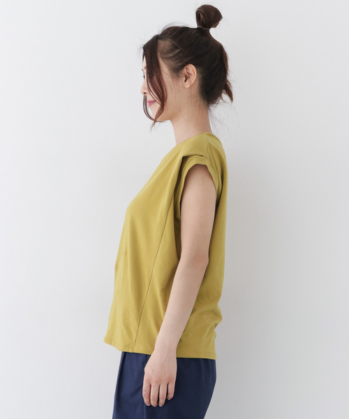 ITEMS URBANRESEARCH(アイテムズ アーバンリサーチ)の「ドルマンプルオーバー(Tシャツ/カットソー・レディース・カーキ/イエロー/オフホワイト/ネイビー・FREE)」の15枚目の写真