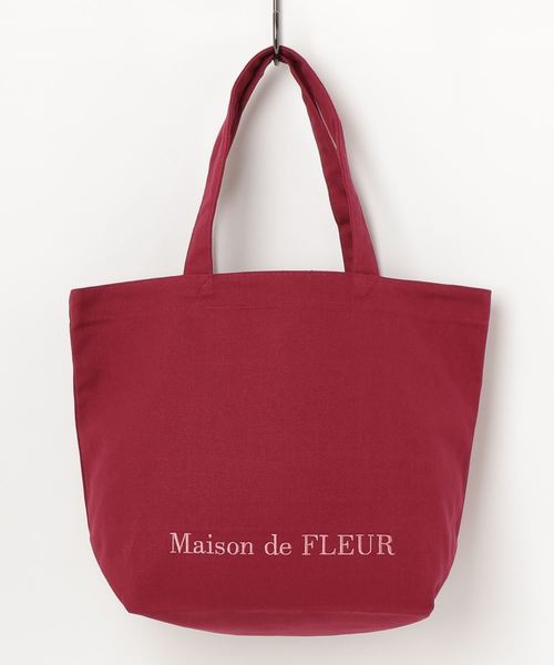 Maison de FLEUR（メゾンドフルール）の「帆布プレーントートMバッグ（トートバッグ・レディース・ブラック/オリーブ/ネイビー/その他9・FREE）」の4枚目の写真