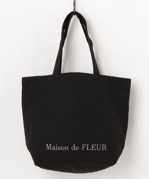Maison de FLEUR（メゾンドフルール）の「帆布プレーントートMバッグ（トートバッグ・レディース・ブラック/オリーブ/ネイビー/その他9・FREE）」の2枚目の写真