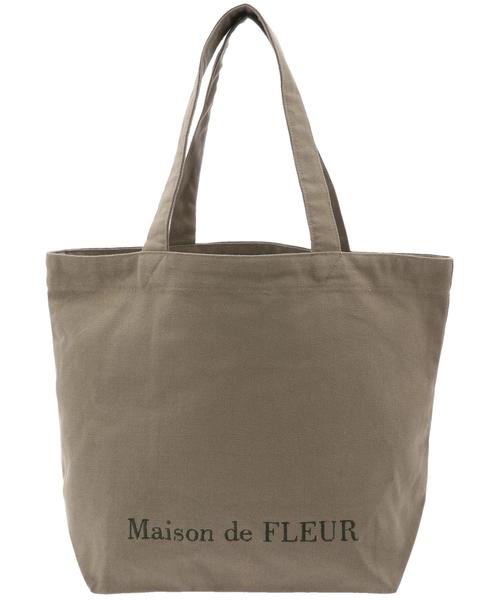 Maison de FLEUR（メゾンドフルール）の「帆布プレーントートMバッグ（トートバッグ・レディース・ブラック/オリーブ/ネイビー/その他9・FREE）」の6枚目の写真