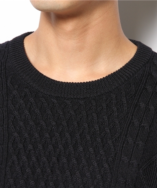 SHIPS（シップス）の「SC: クルーネック ランダム/アランニット■（ニット/セーター・メンズ・ホワイト/ネイビー/その他/ダークブルー/レッド/ブルー・SMALL/MEDIUM/LARGE/X-LARGE）」の13枚目の写真